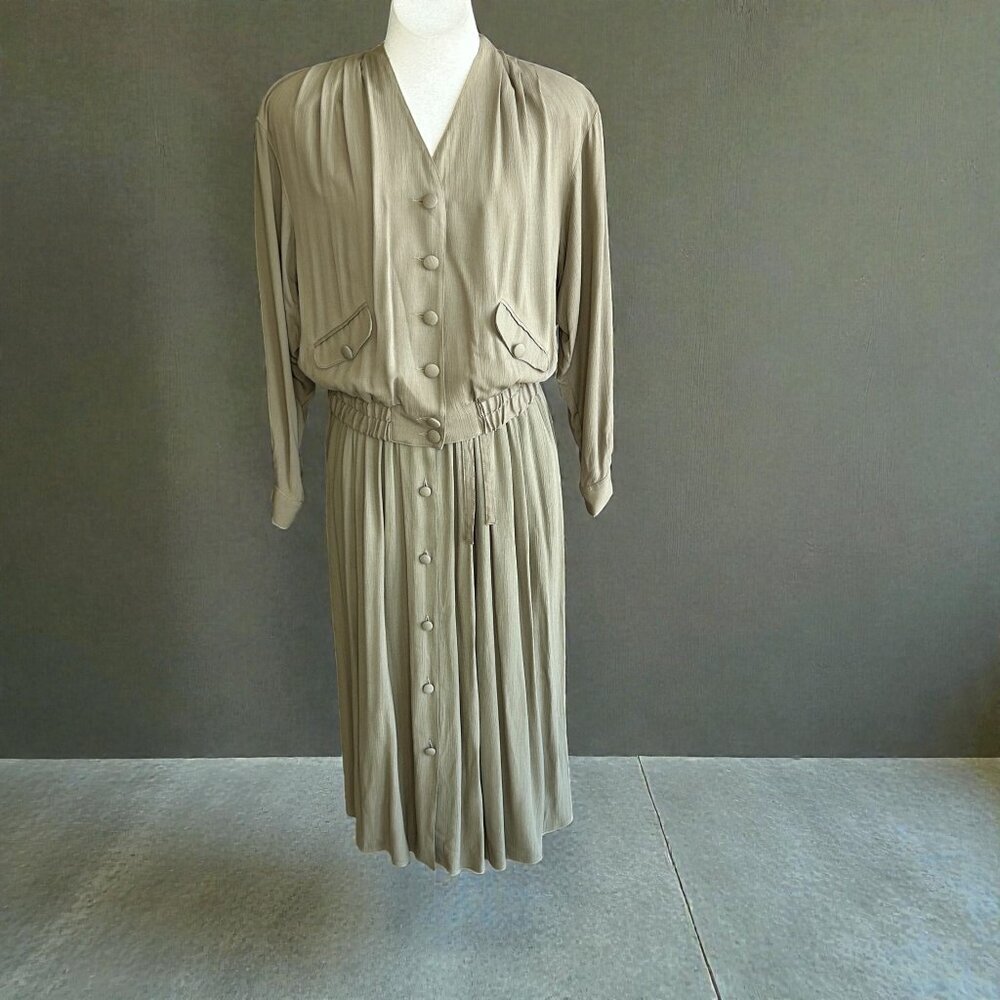 Carole Little Vintage Blouson Jacket and Full Skirt Outfit USA Made Size 12